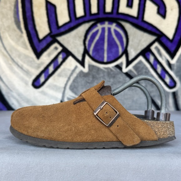 Birkenstock Shoes - Size 39/W8/M6 - Birkenstock Boston SFB Unisex Suede Leather Clog Sandals